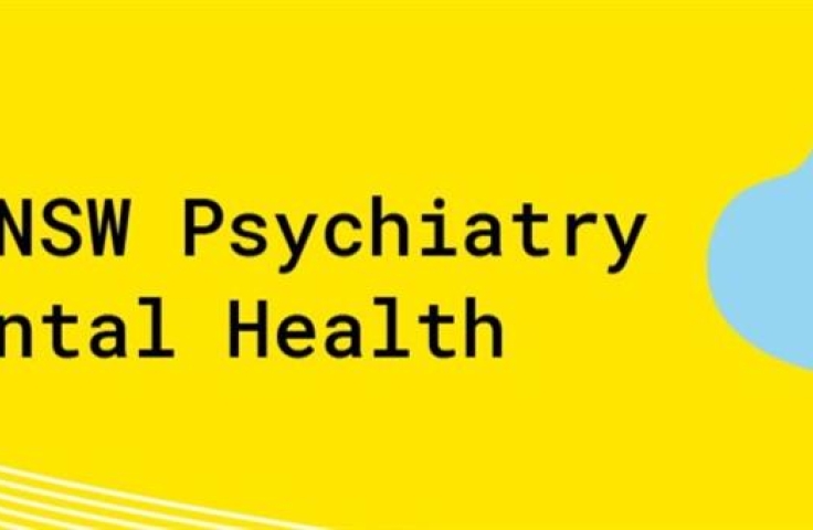 Image shows text '60 years of Psychiatry & Mental Health' on a yellow background. There is a line drawing of human head.